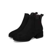Load image into Gallery viewer, Oeak Autumn Winter Boots women Camel Black Ankle Boots